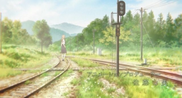 Okoba station tracks in anime