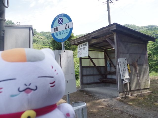 Haruyama Bus Stop with Nyanko-sensei