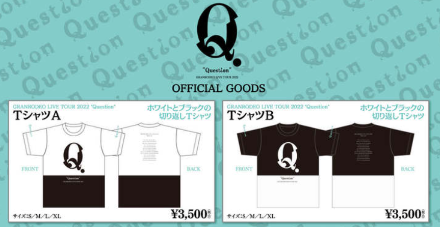 Granrodeo Live Tour 2022 "Question" tour T-shirt