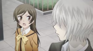 Kamisama Kiss - the scene where Nanami and Tomoe wait for the bus (Anime)