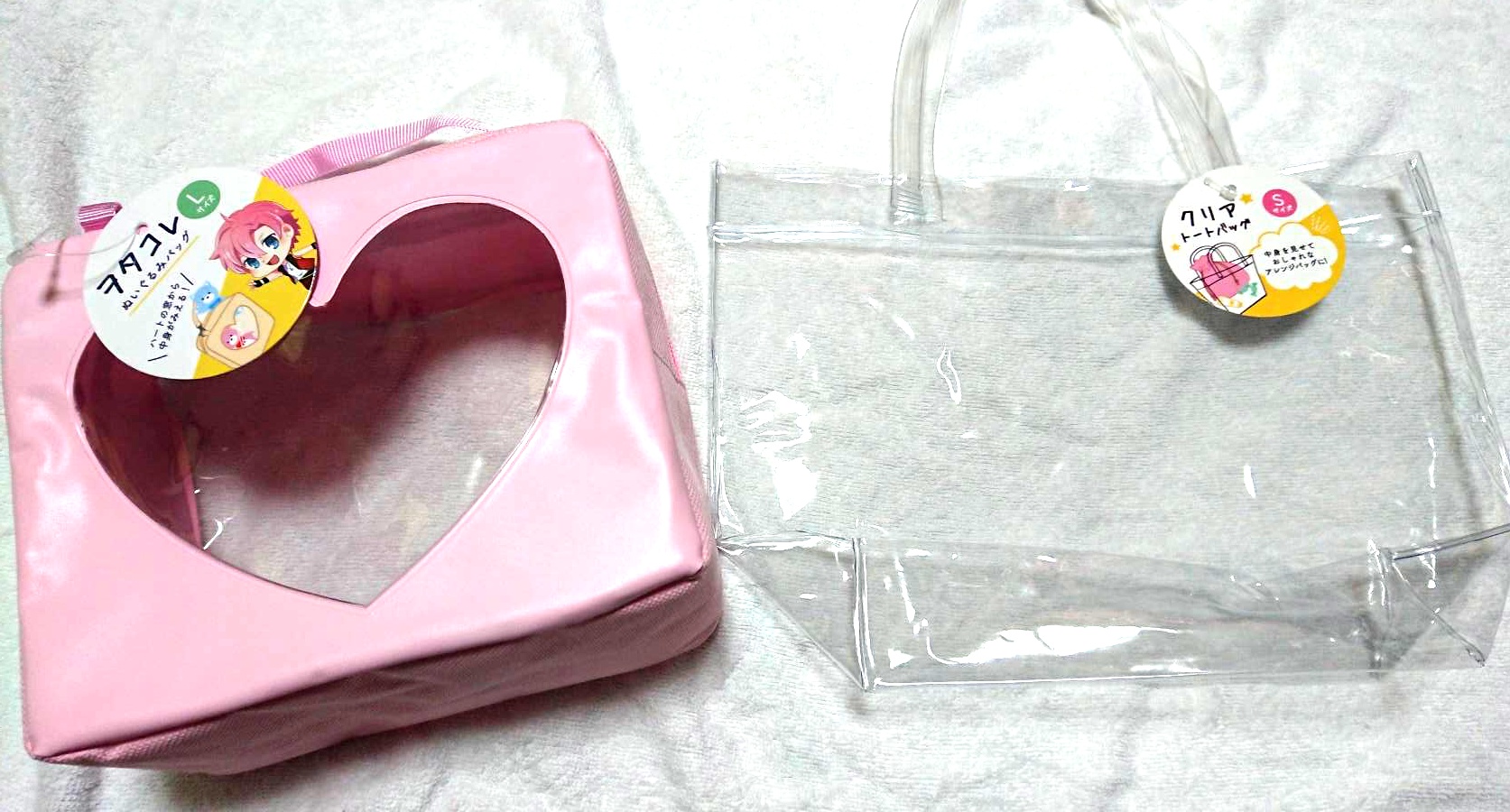 Clear Tote Bag S, Ota Colle Stuffed Toy Pouch L