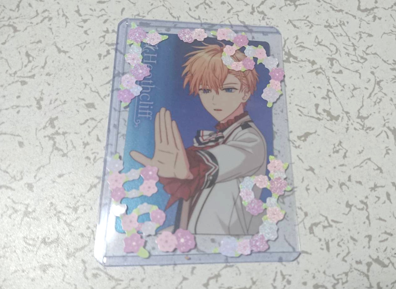 1pc Flower Pattern Random Sticker (Decorated card case)