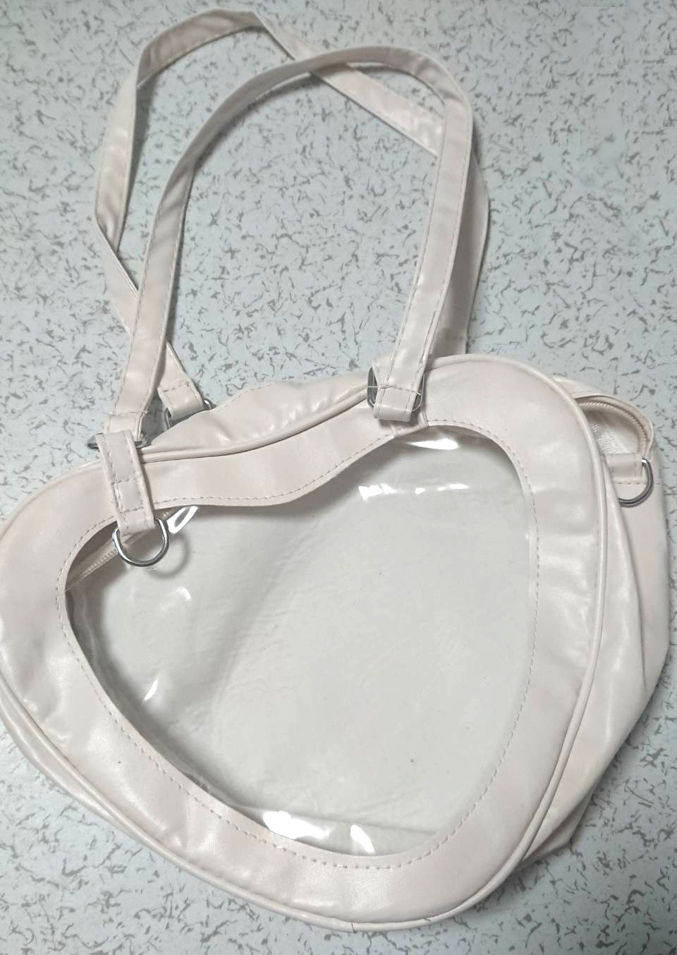 Clear Heart Design Novelty Bag