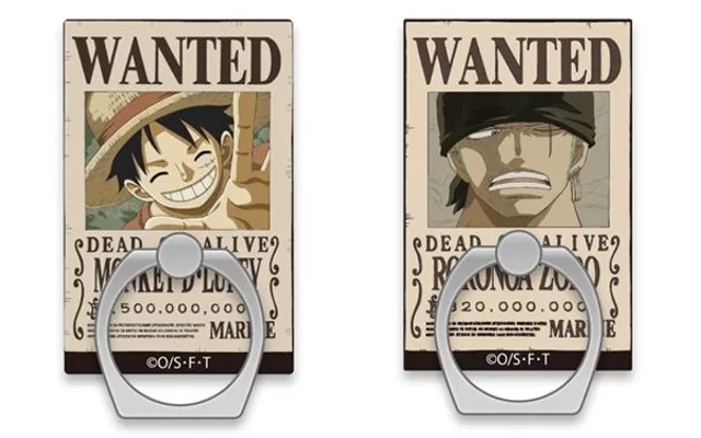 One Piece 手配書モチーフのホールドリングが登場 ルフィ チョッパー ゾロ ローの4種がラインナップ にじめん