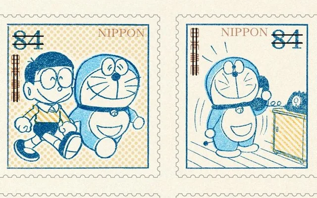 ドラえもん レトロ可愛い切手が登場 コミックス連載初期のカットが厳選されたデザイン にじめん