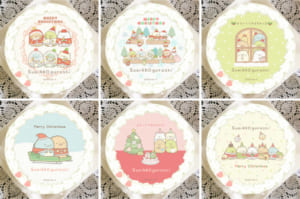 「すみっコぐらし」クリスマス限定デザインのプリントケーキ（全6種）