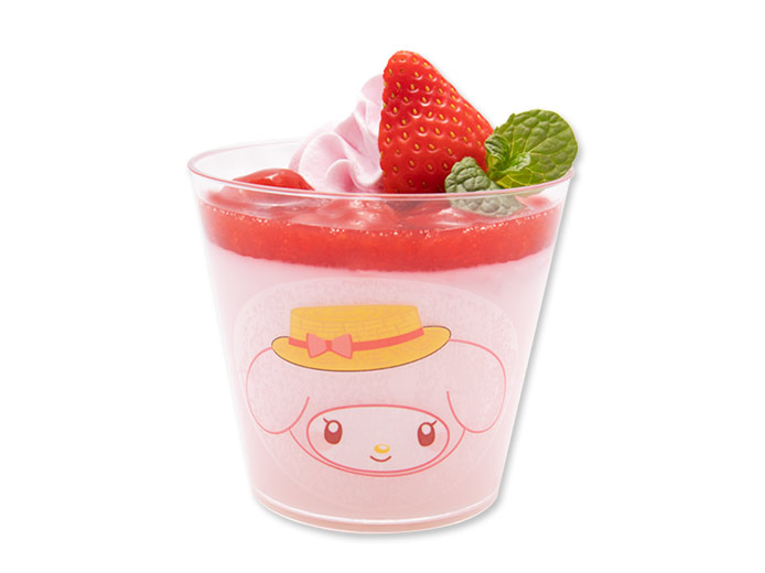 「Sweets Puro」マイメロディのいちごづくしミルクプリン(630円)