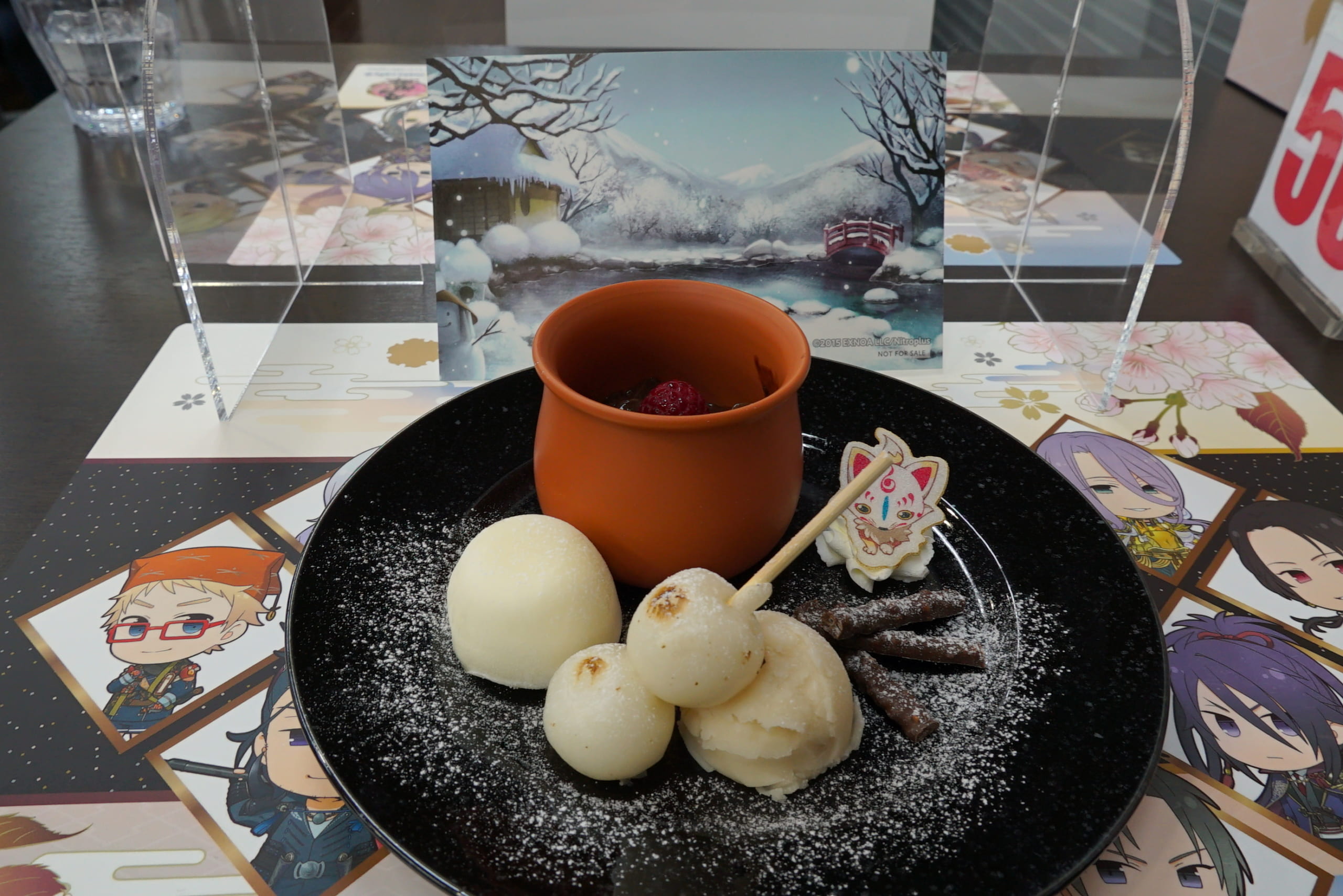 「刀剣乱舞-ONLINE-」×アニメイトカフェ「本丸景趣～冬の庭～」900円（税込）