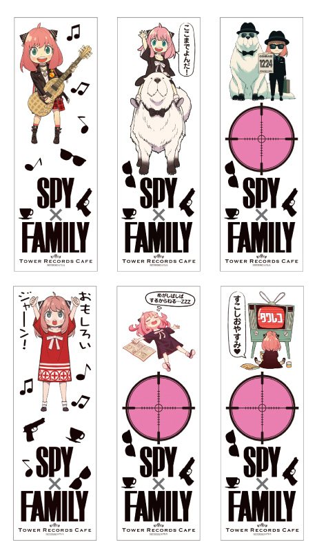 『SPY×FAMILY』× TOWER RECORDS CAFE３点セット特典：クリアブックマーク