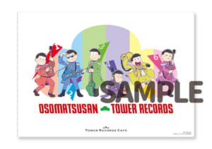 「おそ松さん × TOWER RECORDS」メインビジュアルポスター