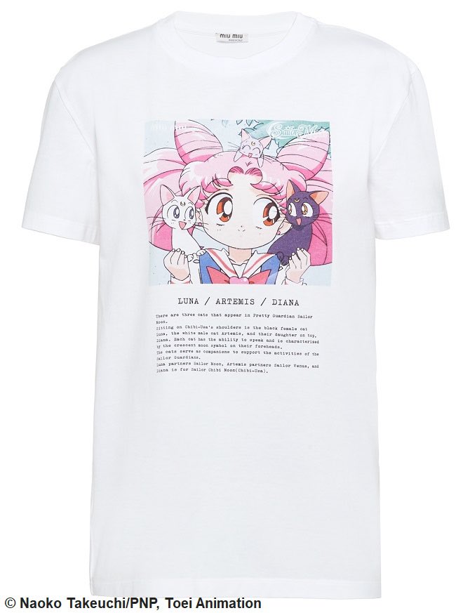MIU MIU FAMOUS CATS - Pretty Guardian Sailor Moon T-shirt