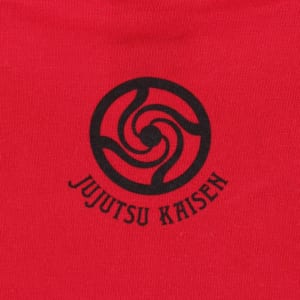 呪術廻戦 ハンドグラフィックTシャツ 赤ver バックデザイン