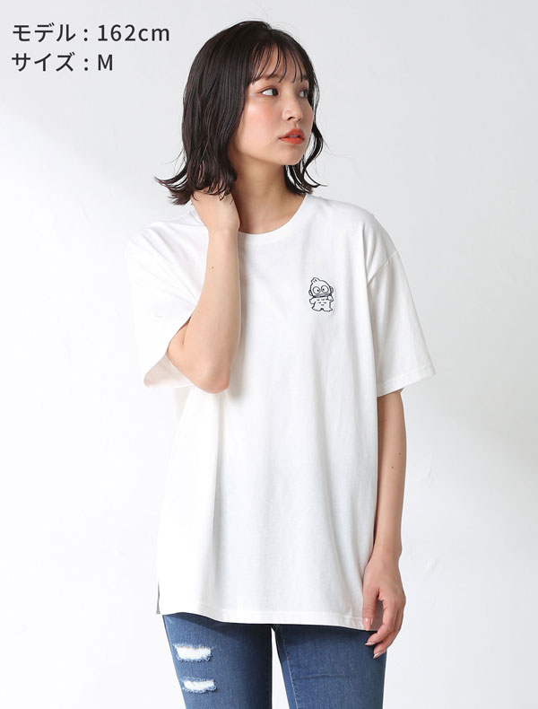サンリオキャラTシャツ（クロミ・ハンギョドン）モデル着用　オフ×コン