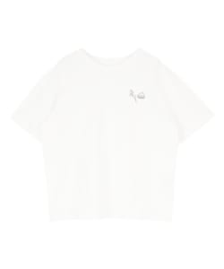 「はぴだんぶい×titivate」ハンギョドンプリントTシャツ オフホワイト