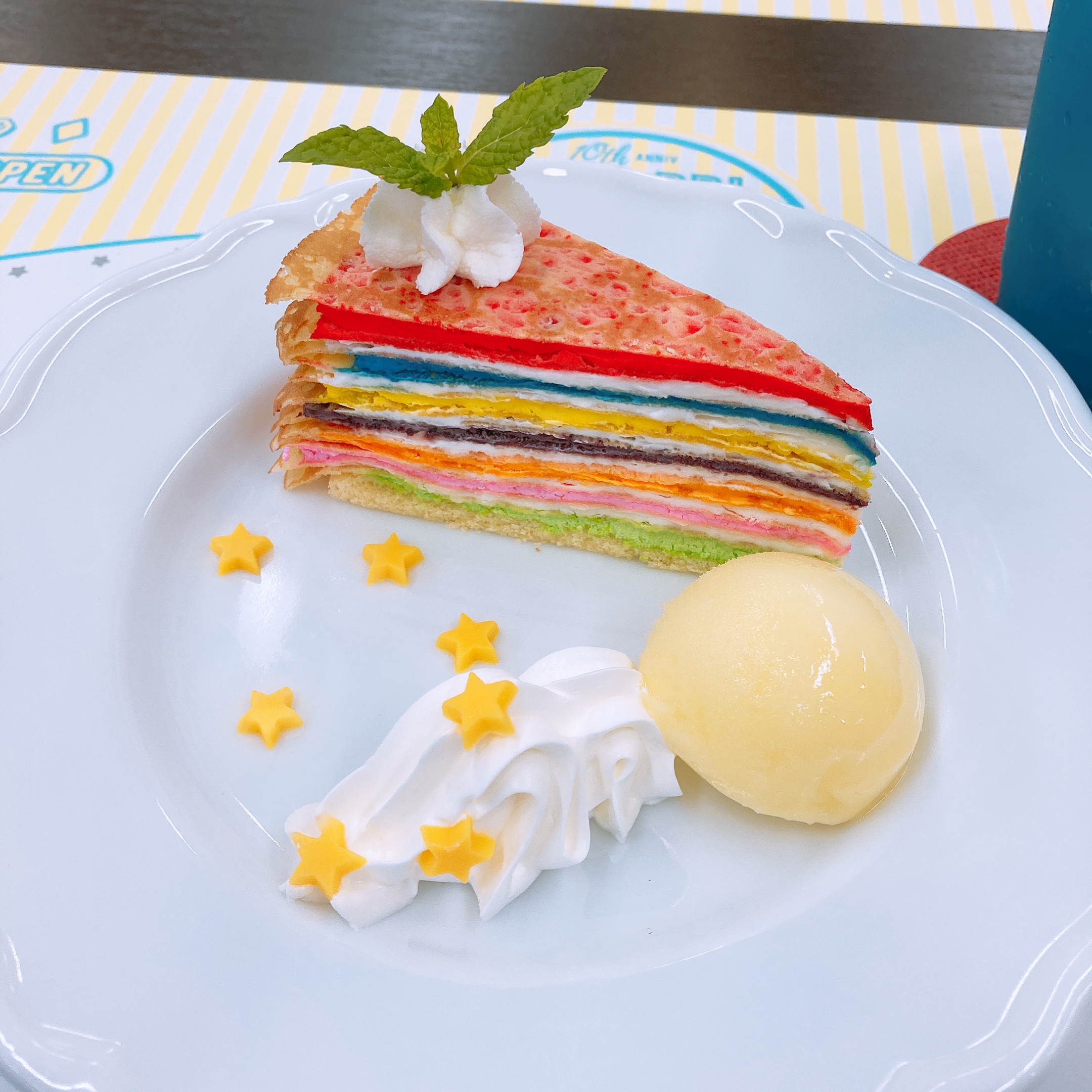「うたプリ×アニメイトカフェ」ST☆RISHのRAINBOW CAKE