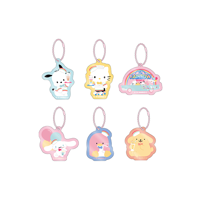 「SANRIO CHARACTERS the Rainbow Diner by Etoile et Griotte」アクリルキーホルダー