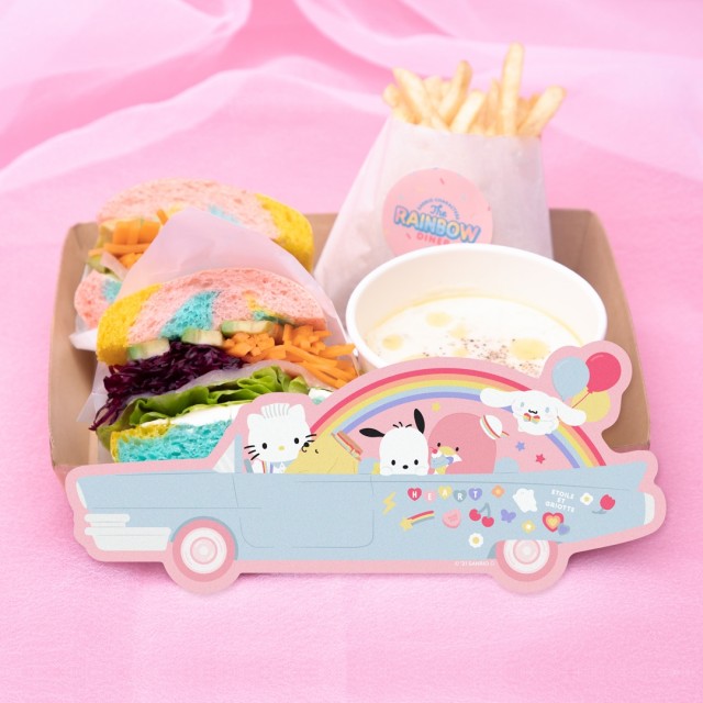 「SANRIO CHARACTERS the Rainbow Diner by Etoile et Griotte」サンリオキャラクターズ レインボーベーグルサンドBOX