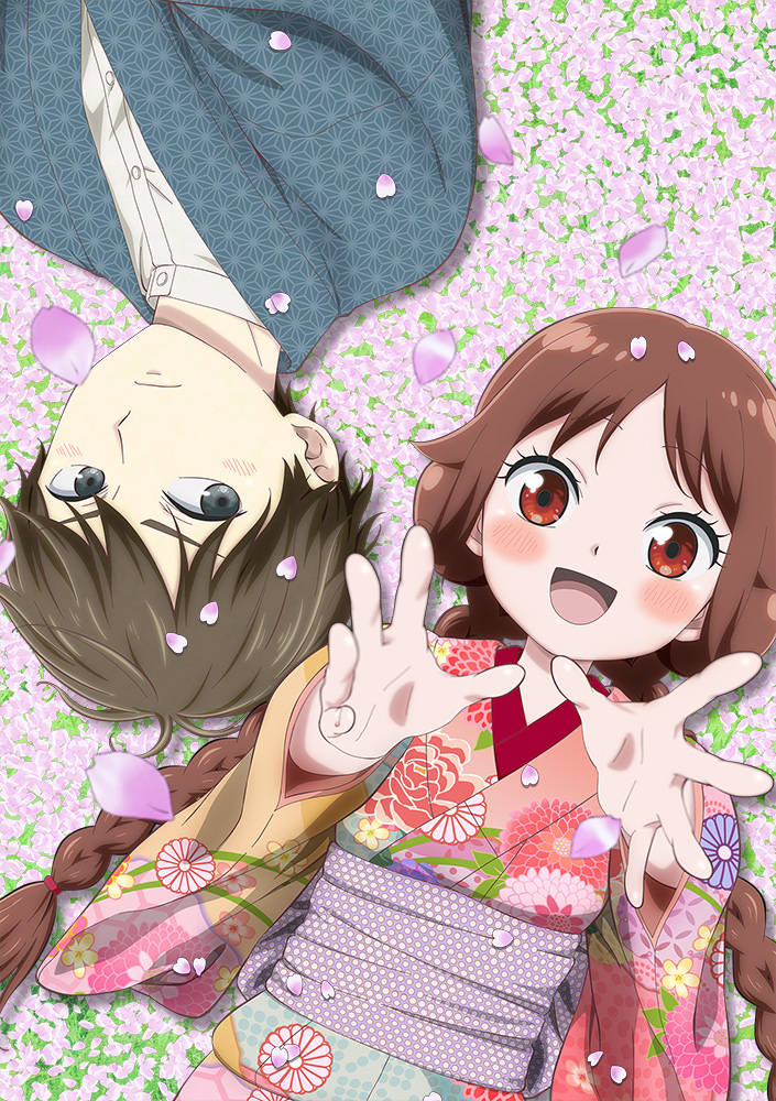 TVアニメ「大正オトメ御伽話」珠彦と夕月が桜舞う中で寝そべる姿にキュン！