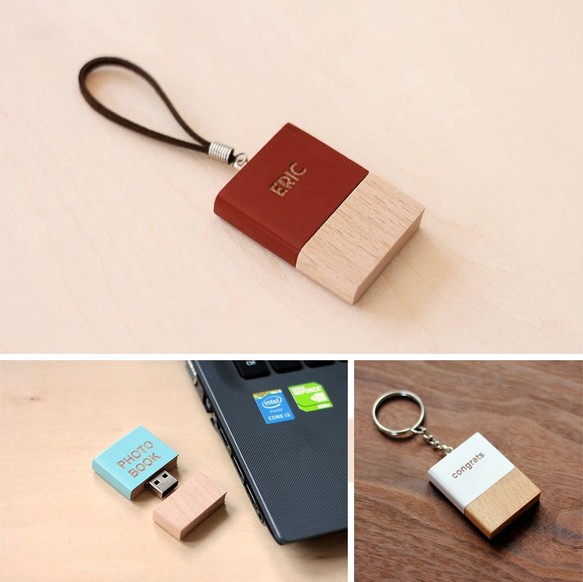 本型木製USBメモリー