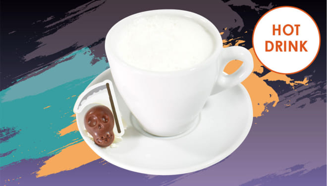 「忍たま乱太郎×アニメイトカフェ」三郎・雷蔵・八左ヱ門の骸骨チョコミルク