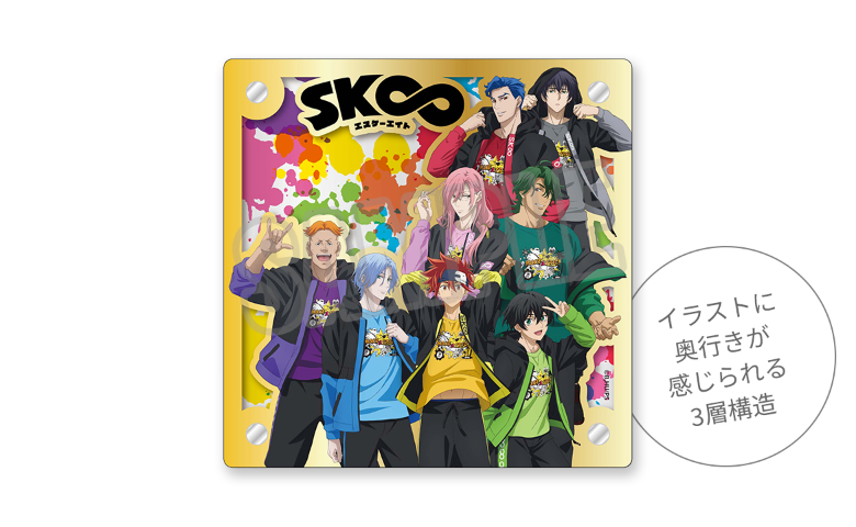TVアニメ「SK∞ エスケーエイト」×Fave Park オンライン限定販売商品 3枚アクリルボード　7,000円