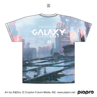 初音ミク GALAXY LIVE 2021オフィシャルグラフィックTシャツうら