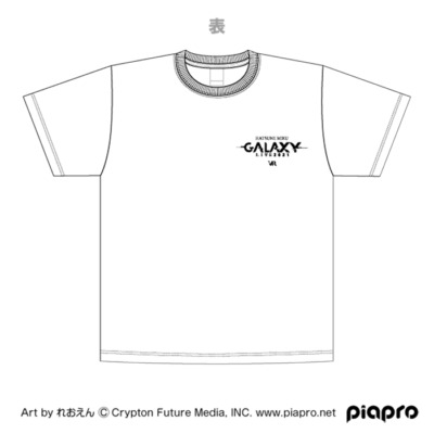 初音ミク GALAXY LIVE 2021オフィシャルTシャツ裏