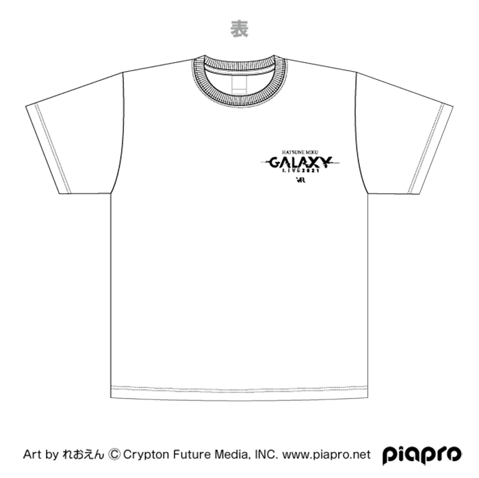 初音ミク GALAXY LIVE 2021オフィシャルTシャツ裏