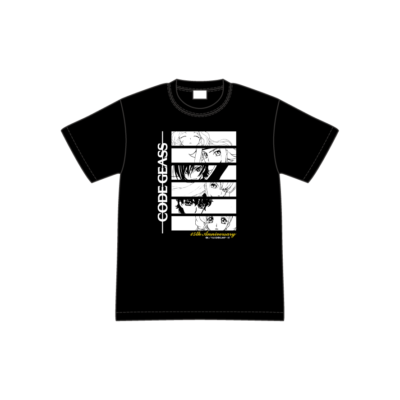 「コードギアス 反逆のルルーシュ」15周年記念 POP UP ショップ Tシャツ(S～XL)…各3,850円(税込)
