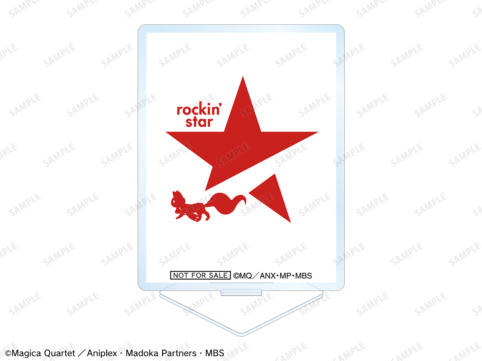 「rockin'star × 魔法少女まどか☆マギカ POP UP SHOP」イベント限定BOX購入特典　rockin'starコラボ ロゴ 第2弾 アクリルスタンド ver.B ANIPLEX+/ARMA BIANCA限定特典