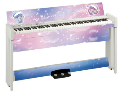 「Twinkle Color Christmas 2021」キキ&ララデザインのピアノ