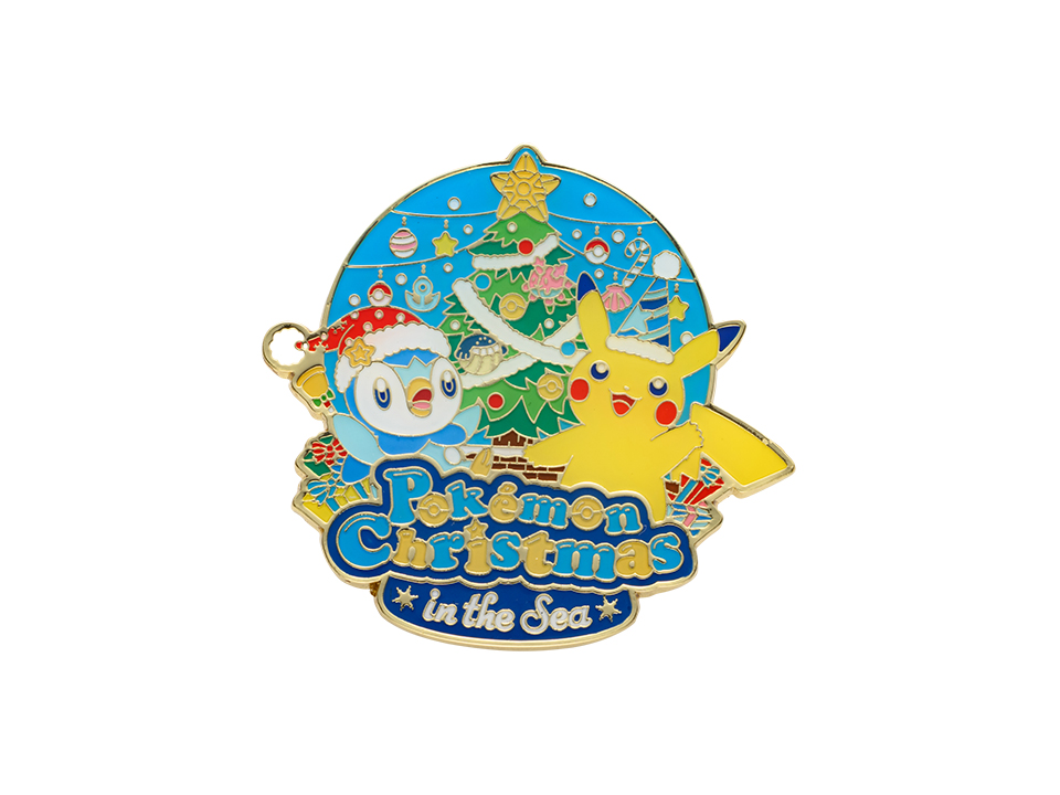 「Pokémon Christmas in the Sea」ロゴピンズ
