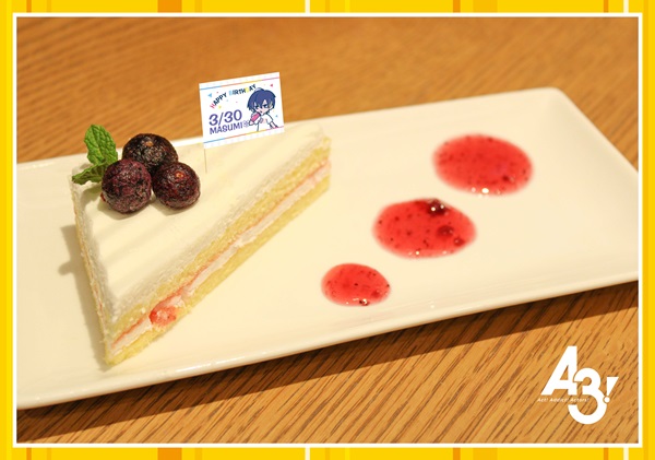 「A3!」×TOWER RECORDS CAFE 碓氷真澄 バースデースイーツ