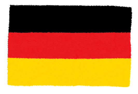 ドイツ国旗のイラスト