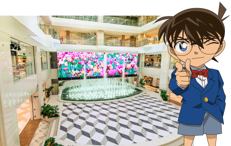 TVアニメ「名探偵コナン」×「サンシャインシティ」噴水広場