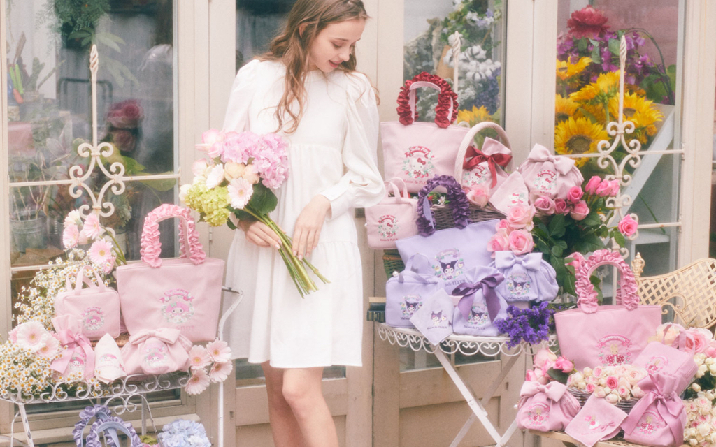 春にぴったり「サンリオ×Maison de FLEUR」お花とキャラ刺繍がポイントの新商品！