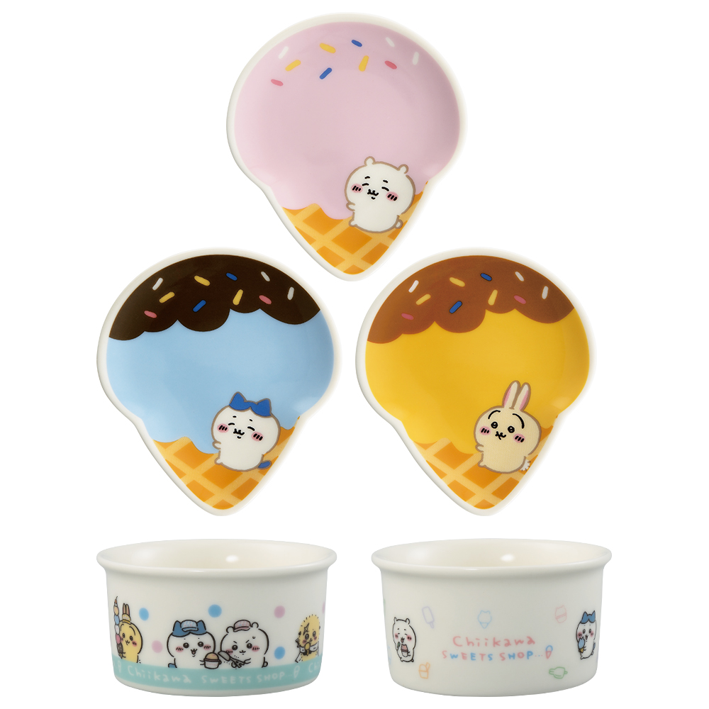 「一番くじ ちいかわ ～SWEETS SHOP～」E賞 アイスクリーム屋さんの食器コレクション