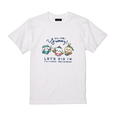コラボカフェ「ちいかわ飯店」Tシャツ YUMMY：3,080円（税込）