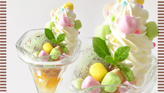 「Choose Ice Cream♪」アニメイトカフェ版☆ふわりんアイスクリーム：850円