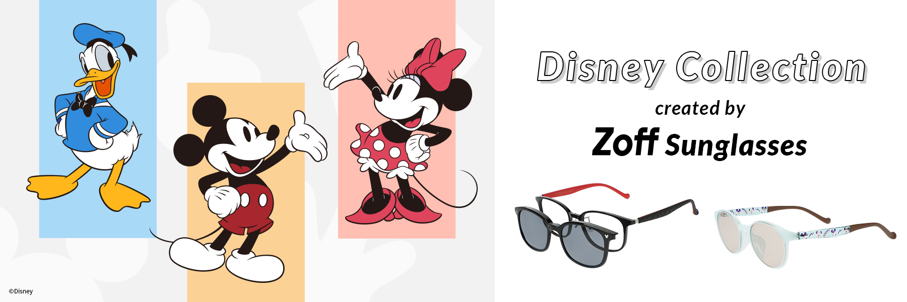 「ディズニー×Zoff」ワンポイントからポップなデザインまで！機能性◎のサングラスがオシャレ