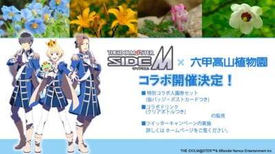 「アイドルマスター SideM×六甲高山植物園」コラボ開催決定！