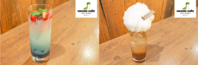 「Apex Legends -Nessie cafe-」イメージドリンク：レイス（左） バンガロール（右）
