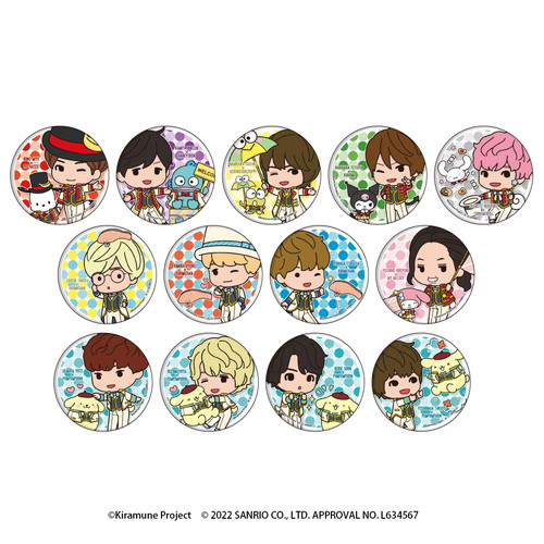 「Kiramune × Sanrio Characters」缶バッジ（ブラインド）