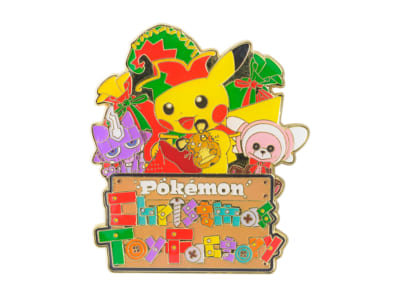 「ポケットモンスター」新グッズ「Pokémon Christmas Toy Factory」ロゴピンズ