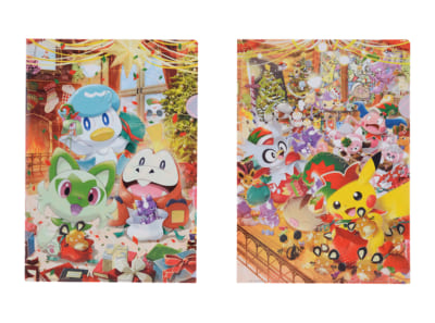 「ポケットモンスター」新グッズ「Pokémon Christmas Toy Factory」A4クリアファイル2枚セット