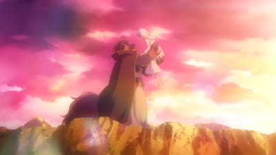 TVアニメ「贄姫と獣の王」PVカット：レオンハートにだっこされるサリフィ