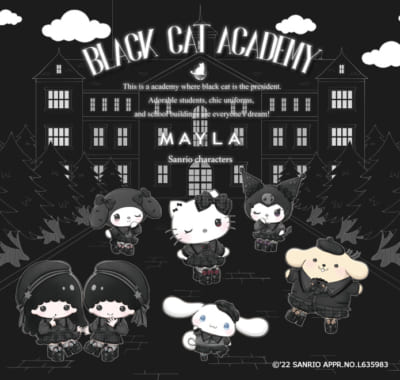 「サンリオ×MAYLA」Black Cat Academyコレクション