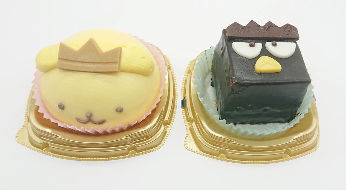 「サンリオ×セブン」ポムポムプリン&バッドばつ丸のキャラケーキ