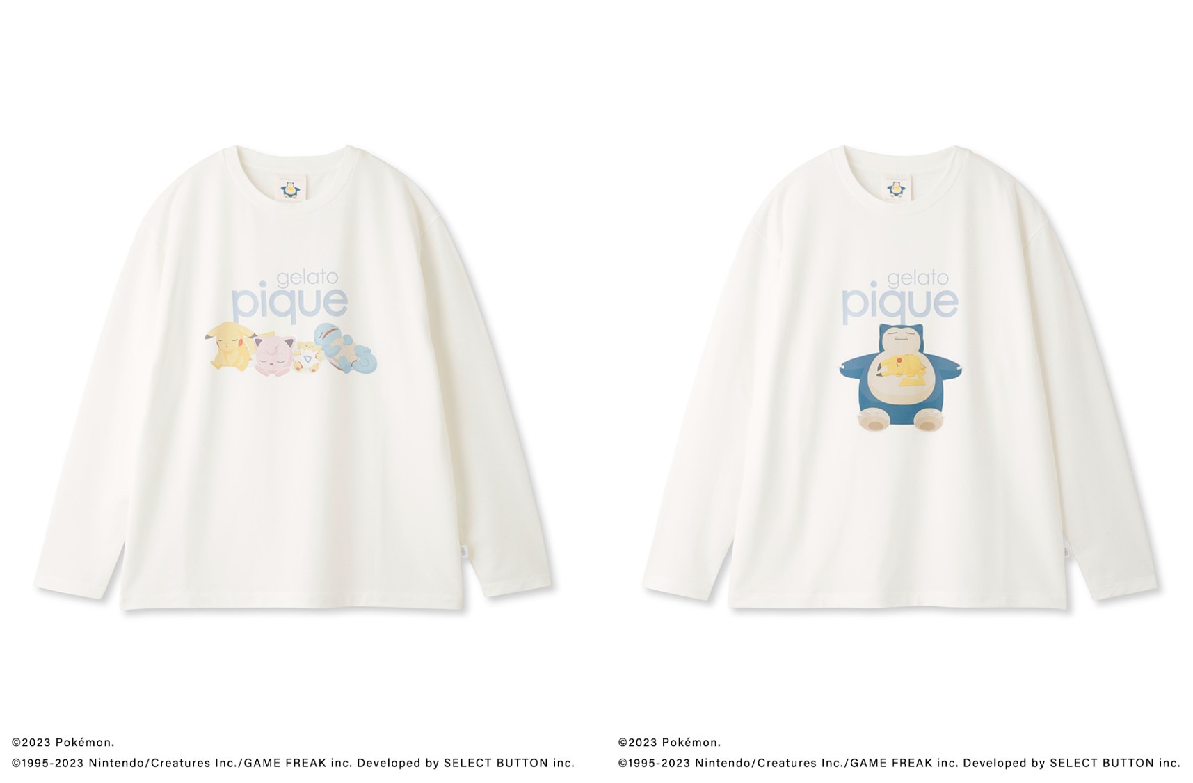 「GELATO PIQUE meets Pokémon Sleep」ワンポイントロングTシャツ
