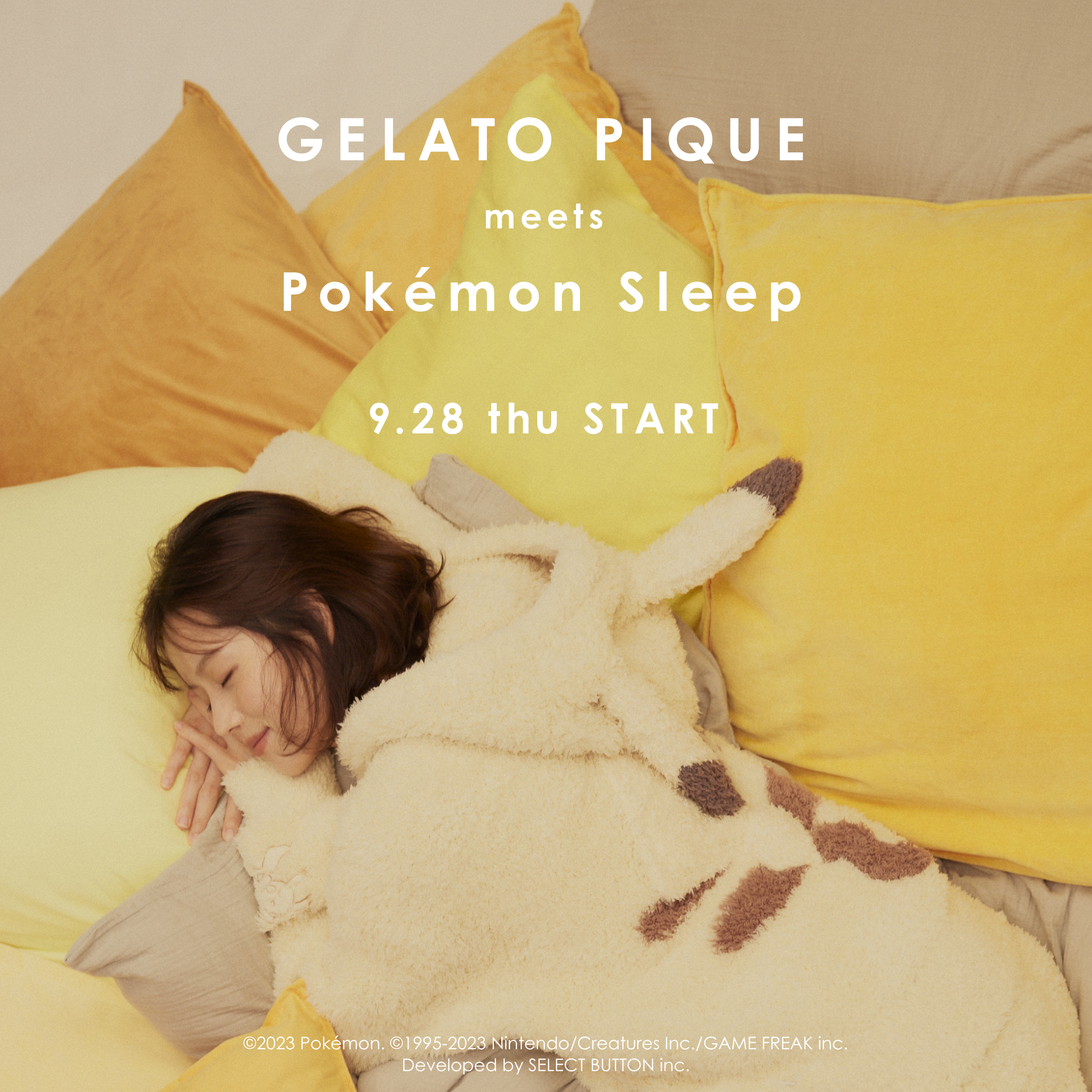 「GELATO PIQUE meets Pokémon Sleep」ジェラートニットシリーズ ピカチュウ